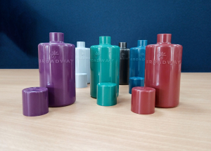 Coloured bottles containing GrapheneXcel