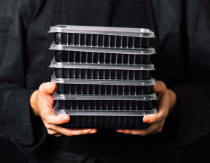 NIR Detectable Black PET trays