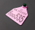 Pink cattle tag